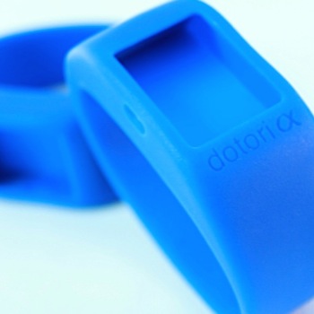 blue rubber wearable band