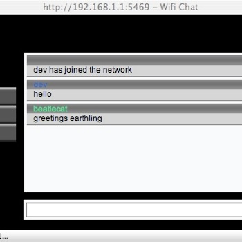 web chat interface