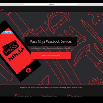 The pass ninja website landing page