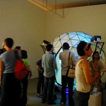 Gallery opening of time sensory perception machine